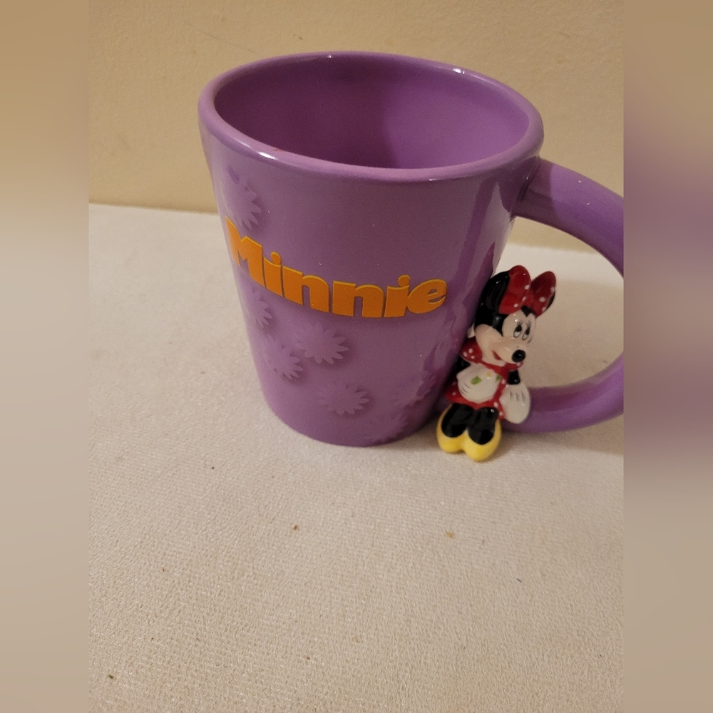 Disney Parks Authentic Original Minnie Mouse Purple Cup Mug